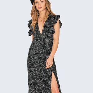 NWOT Amuse Society Polka Dot Keepin it Frill Dress